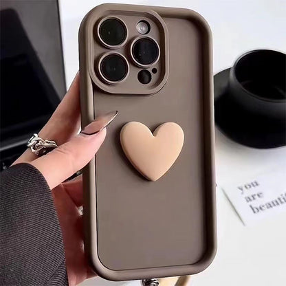Fashion 3D Heart iPhone Case | ZAKAPOP
