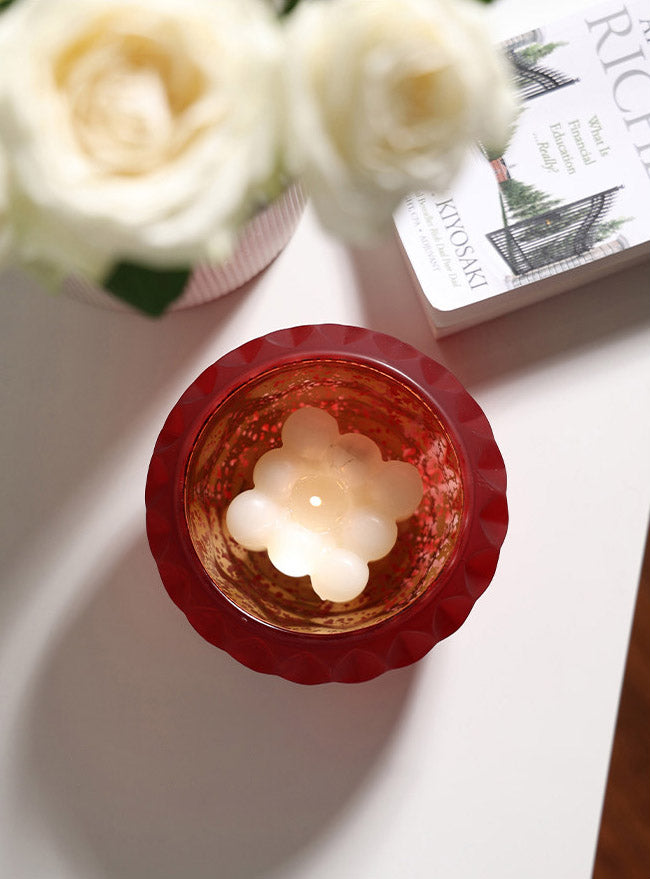 Frosted Glass Candle Jar