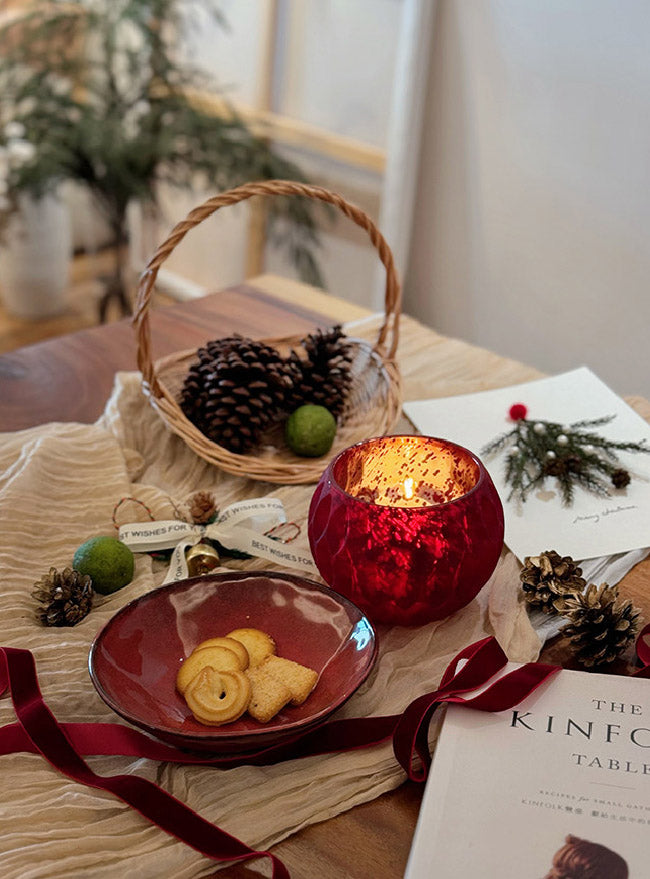 Frosted Glass Candle Jar
