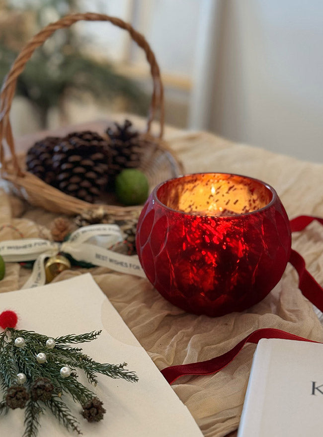 Frosted Glass Candle Jar