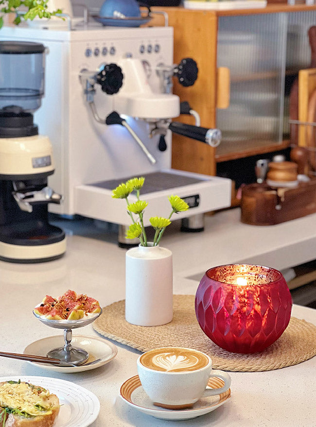 Frosted Glass Candle Jar