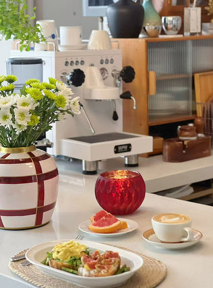 Frosted Glass Candle Jar