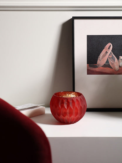 Frosted Glass Candle Jar