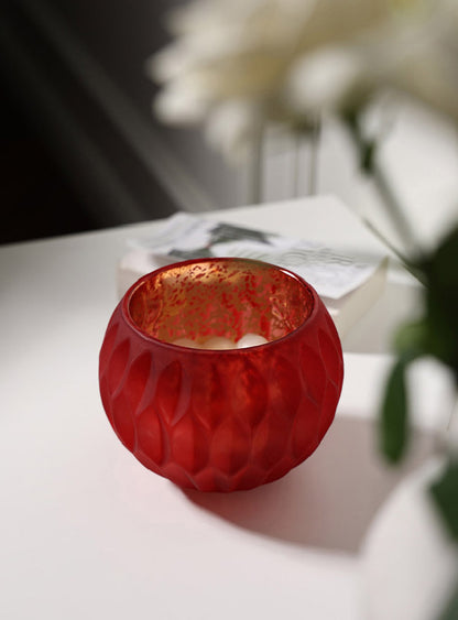 Frosted Glass Candle Jar