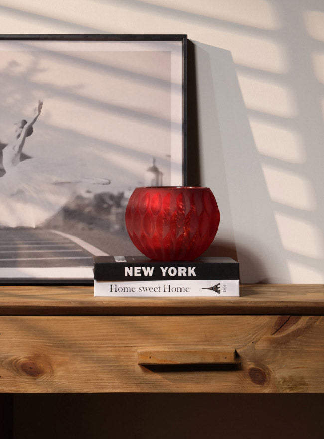 Frosted Glass Candle Jar