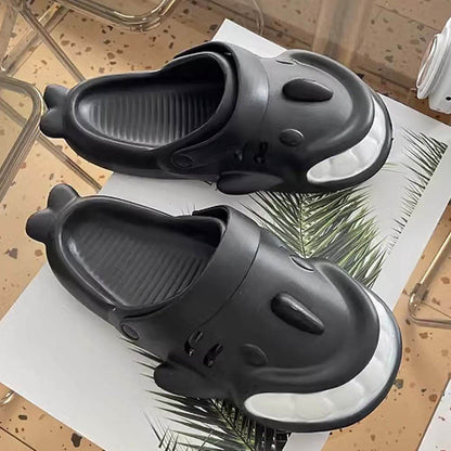 Funny Cartoon Big Mouth Shark Slippers | ZAKAPOP