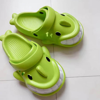 Funny Cartoon Big Mouth Shark Slippers | ZAKAPOP