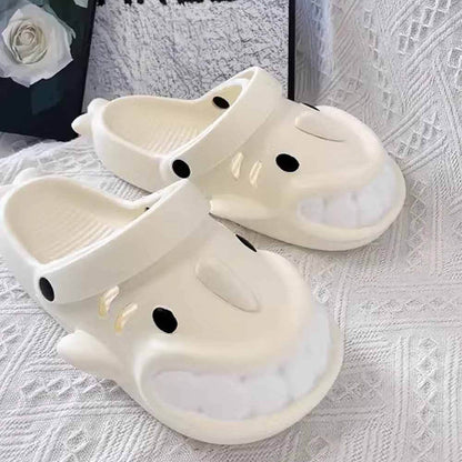 Funny Cartoon Big Mouth Shark Slippers | ZAKAPOP