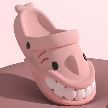 Funny Cartoon Big Mouth Shark Slippers | ZAKAPOP