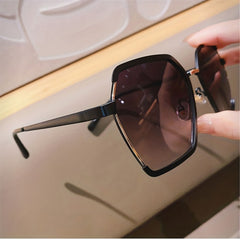 Geometric Frame Fashion Casual Gradient Sunglasses | ZAKAPOP