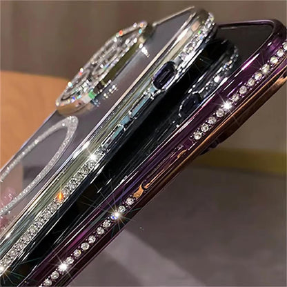 Glitter Diamond Magnetic Wireless Charge Case for iPhone | ZAKAPOP