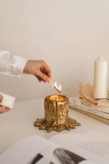 Golden Sunset Romantic Scented Candle Gift Set