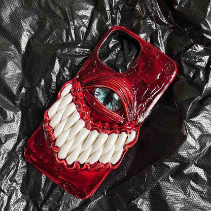 Gothic Devil Eyes And Teeth Handmade Mobile Phone Case( Customizable ) | ZAKAPOP