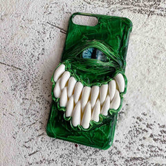 Gothic Devil Eyes And Teeth Handmade Mobile Phone Case( Customizable ) | ZAKAPOP