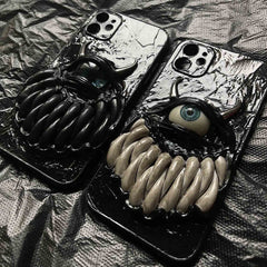 Gothic Devil Eyes Horns Handmade Mobile Phone Case( Customizable ) | ZAKAPOP