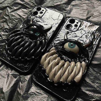 Gothic Devil Eyes Horns Handmade Mobile Phone Case( Customizable ) | ZAKAPOP