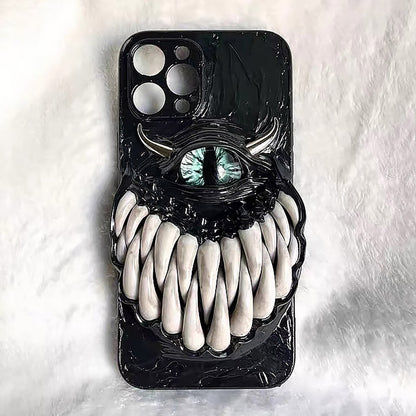 Gothic Devil Eyes Horns Handmade Mobile Phone Case( Customizable ) | ZAKAPOP