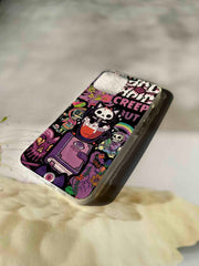 Cute Gothic Tea Cup Skull Cat DIY Phone Case Kit | ZAKAPOP