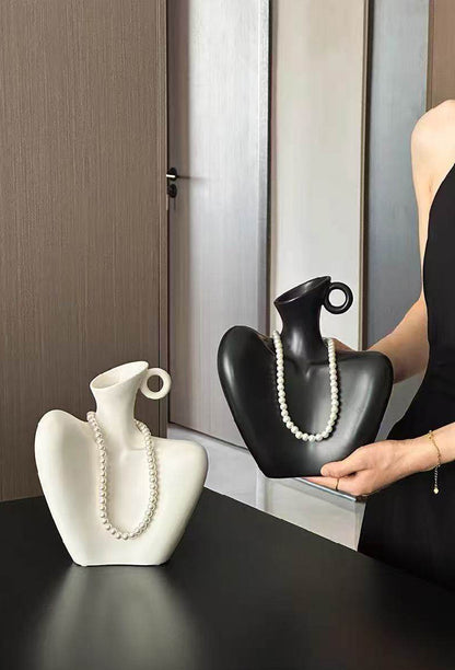 Graceful Shoulder Silhouette Vase