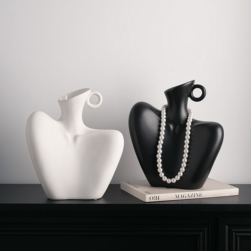 Graceful Shoulder Silhouette Vase