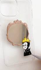 Hand-drawn Snow White Evil Queen Cream Phone Case (Customizable) | ZAKAPOP