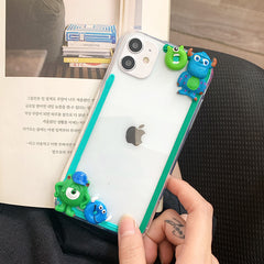 Handmade Green Cute & Cool Cartoon Character Cream Phone Case | ZAKAPOP