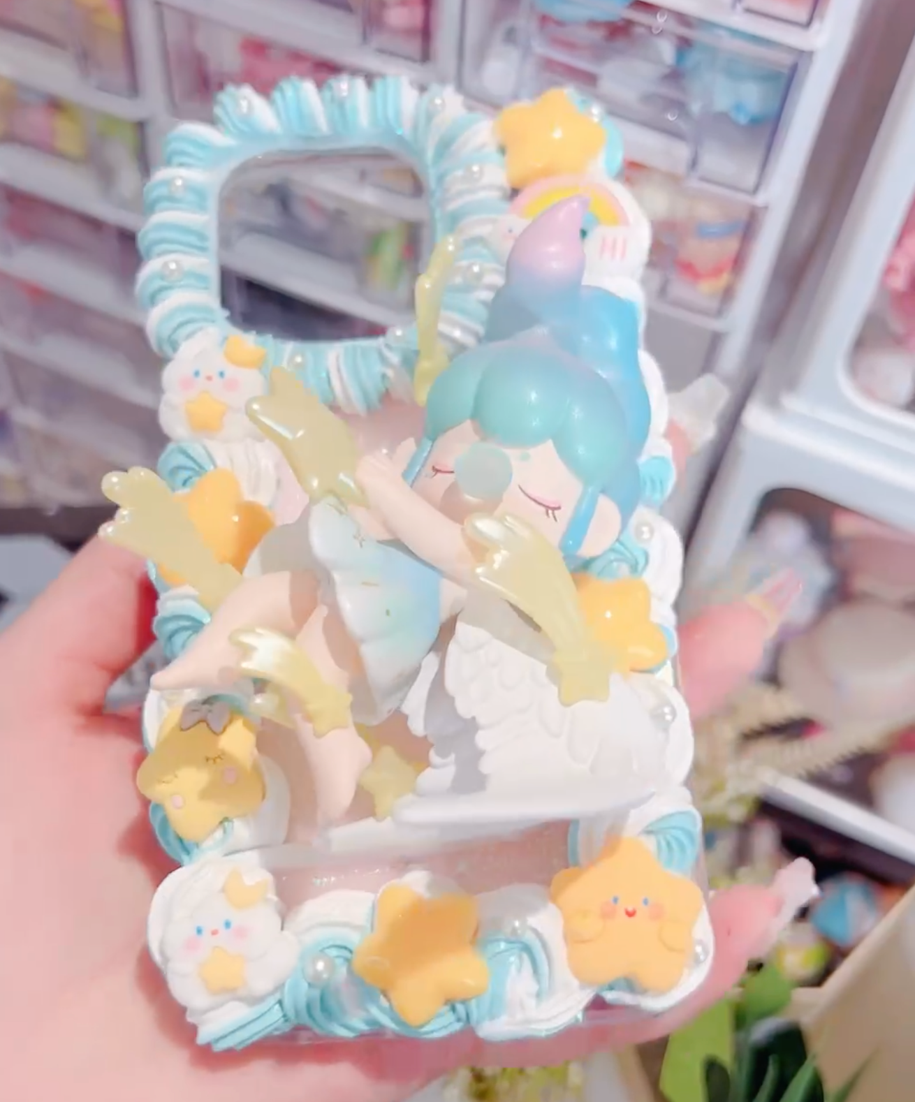 Handcrafted Dreamy Fairy Doll Cream Phone Case (Customizable) | ZAKAPOP