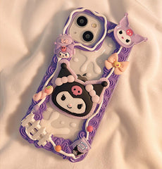 Handmade Cute Fairy Cartoon Character Cream Phone Case with Borders (Customizable) | ZAKAPOP