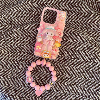 Cute Bow Trimmed Handmade Role Phone Case | ZAKAPOP