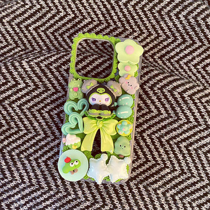 Cute Bow Trimmed Handmade Role Phone Case | ZAKAPOP
