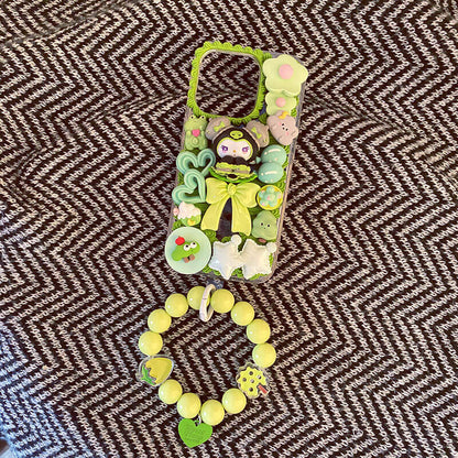 Cute Bow Trimmed Handmade Role Phone Case | ZAKAPOP