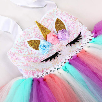 Handmade Sequin Unicorn Dress for Girls | Unicorn Gift
