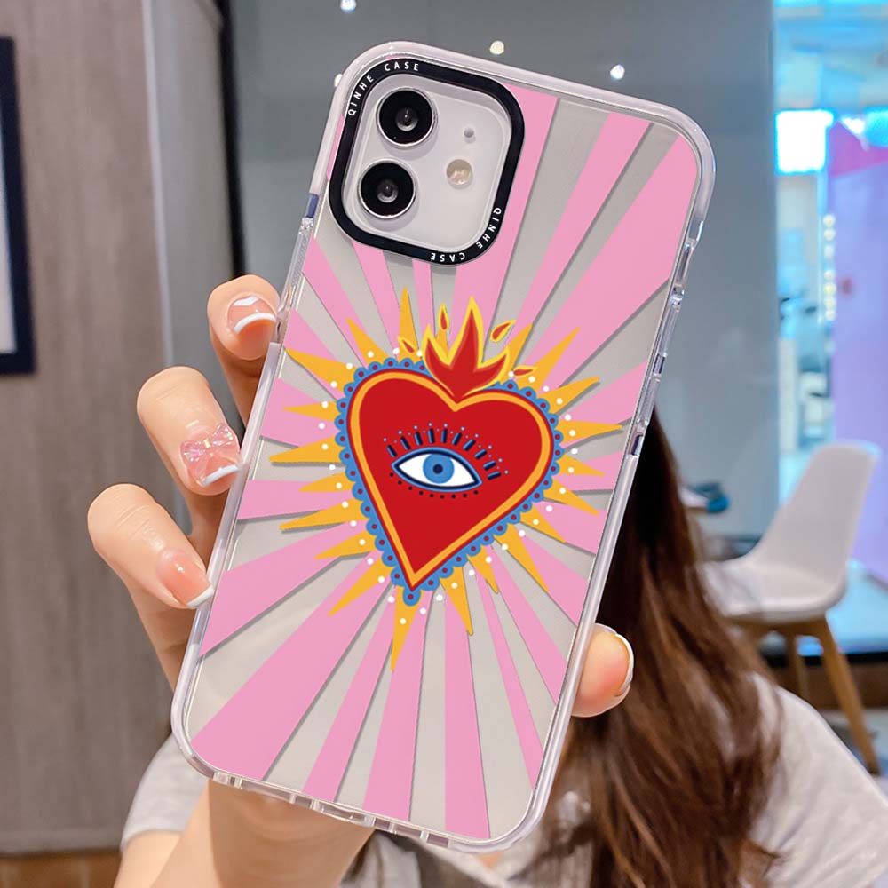 Heart Eye Retro Y2K iPhone Case | ZAKAPOP