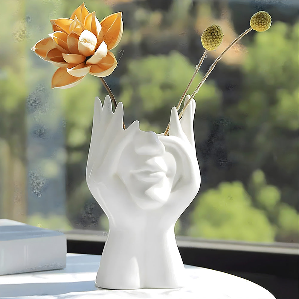 Her Cheeks Ceramic Vase