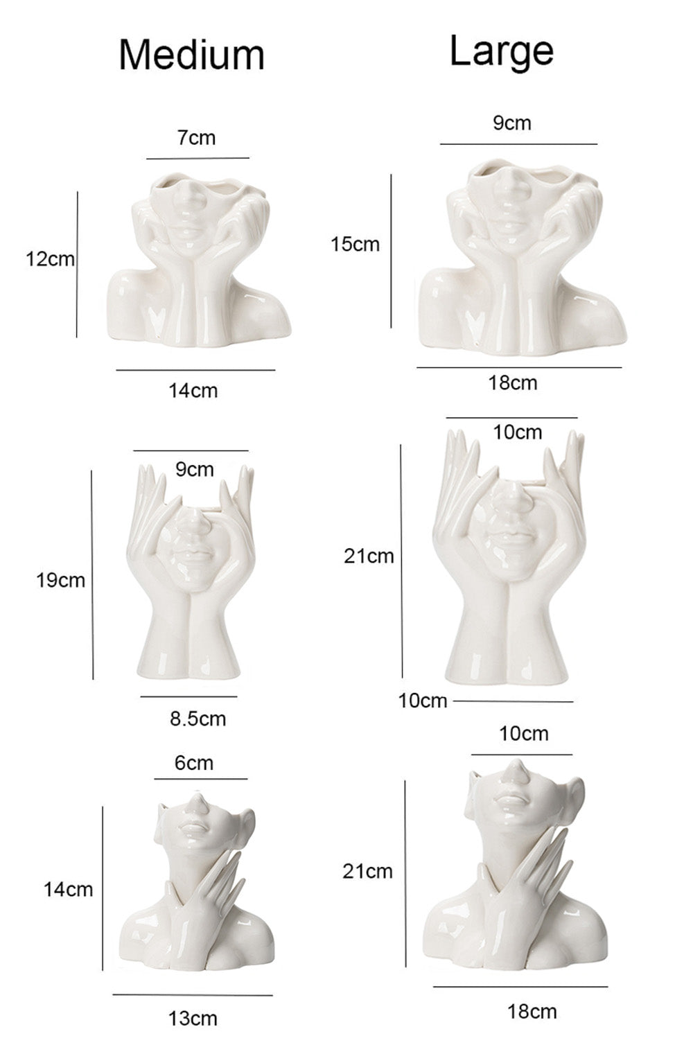 Her Cheeks Ceramic Vase