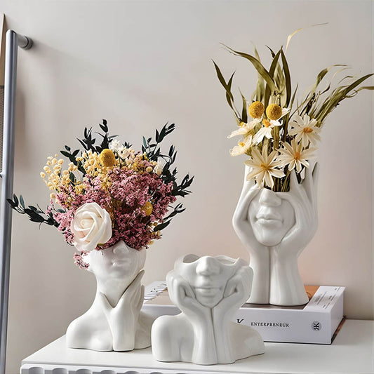 Her Cheeks Ceramic Vase