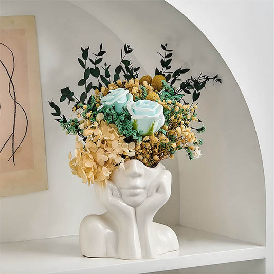 Her Cheeks Ceramic Vase