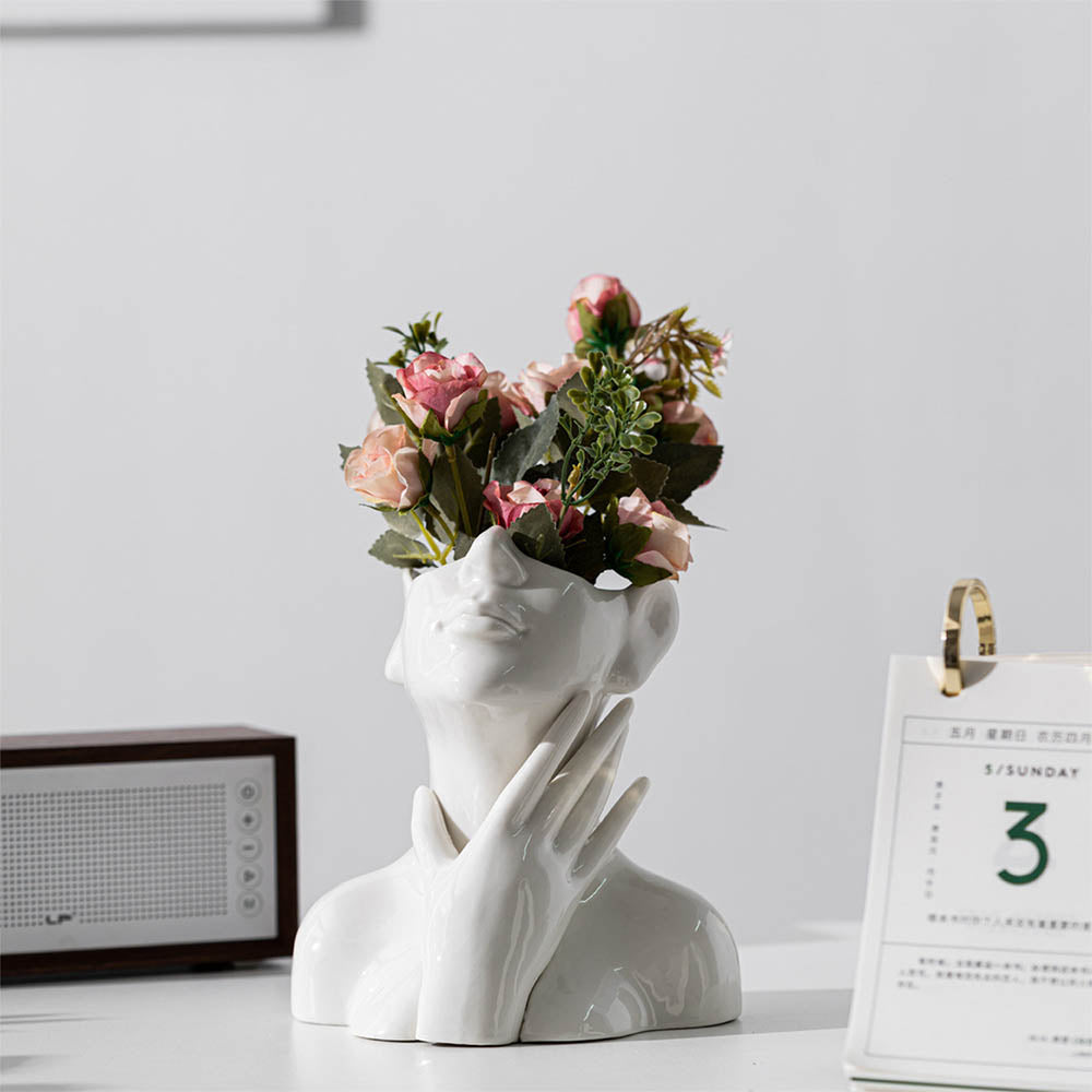 Her Cheeks Ceramic Vase