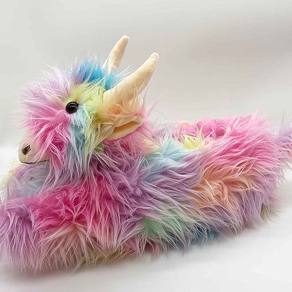 Highland Yak Plush Novelty Slippers | ZAKAPOP