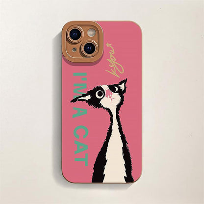 I'M A CAT Cute Pink iPhone Case | ZAKAPOP
