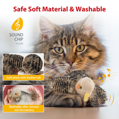 Interactive Electronic Cat Chirping Bird Toy | ZAKAPOP