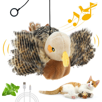 Interactive Electronic Cat Chirping Bird Toy | ZAKAPOP