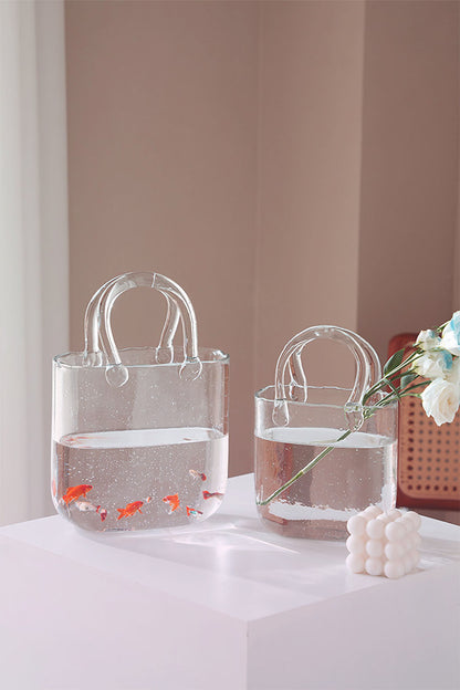 Isabella Glass Handbag Vase