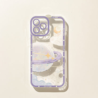 Japanese Sakura Landscape Clear Phone Case | ZAKAPOP