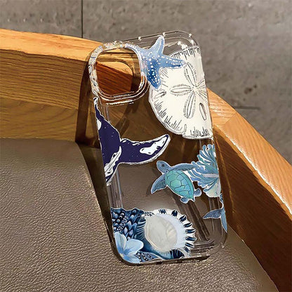 Jellyfish & Sea Turtle Ocean Clear Phone Case | ZAKAPOP