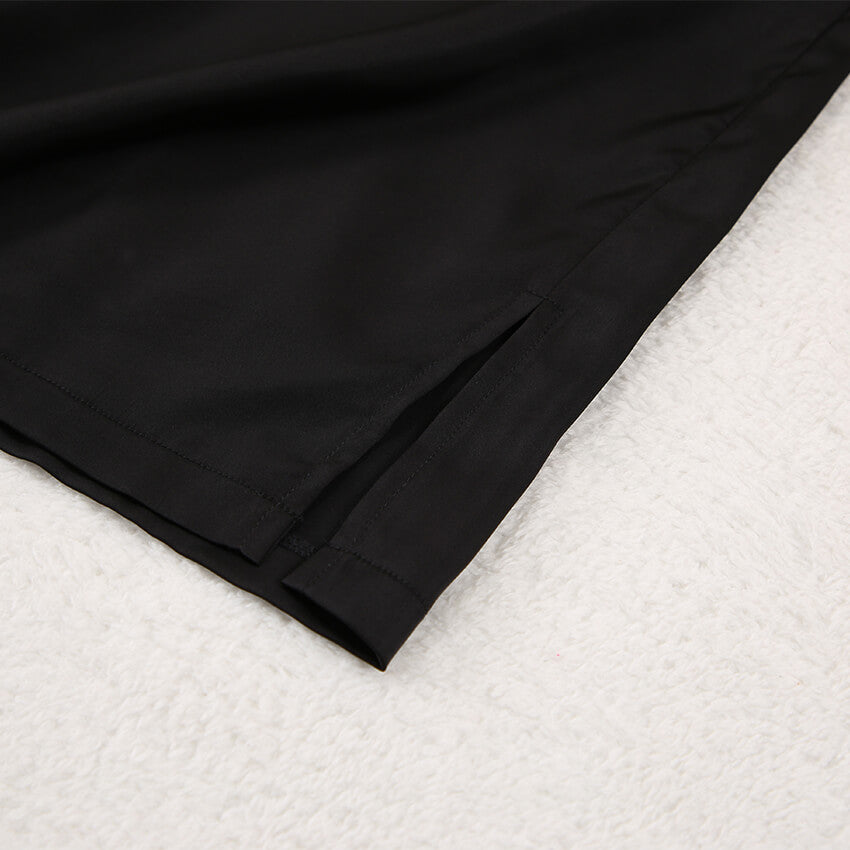 Ladies' Thin Faux Silk Shirt and Long Pants Two-Piece Loungewear Set | ZAKAPOP
