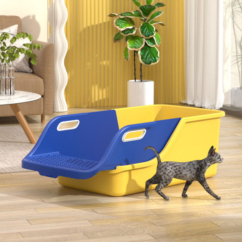 Large Sifting Cat Litter Box, High Sided | ZAKAPOP