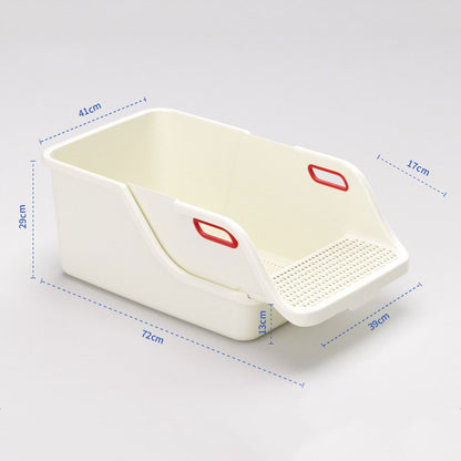 Large Sifting Cat Litter Box, High Sided | ZAKAPOP