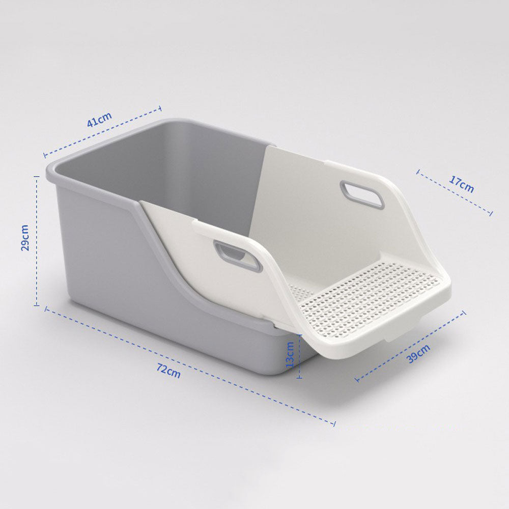 Large Sifting Cat Litter Box, High Sided | ZAKAPOP