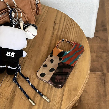 Leopard Four-Color  Pattern iPhone Case | ZAKAPOP